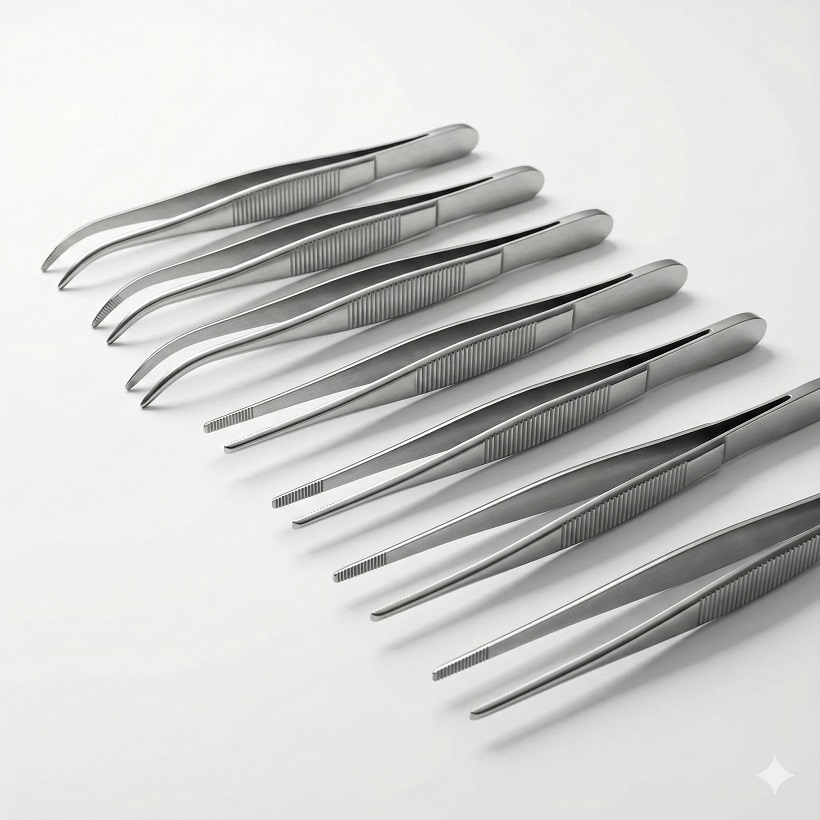 Forceps (tissue, dressing, hemostatic)